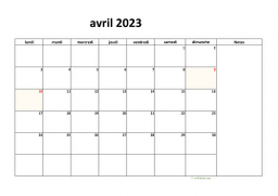 calendrier avril 2023 08