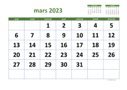 calendrier mars 2023 03