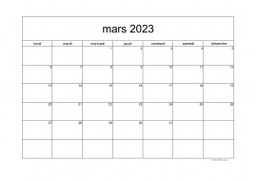 calendrier mars 2023 05