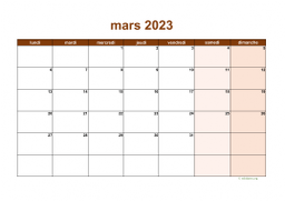 calendrier mars 2023 06