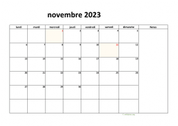 calendrier novembre 2023 08