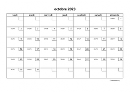 calendrier octobre 2023 01