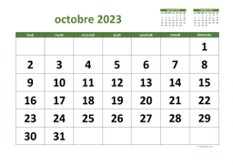 calendrier octobre 2023 03