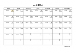 calendrier avril 2024 01