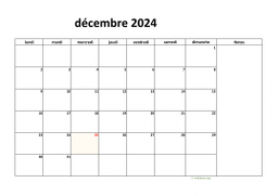 calendrier décembre 2024 08