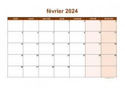 calendrier février 2024 06