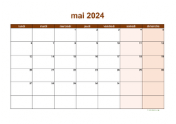 calendrier mai 2024 06