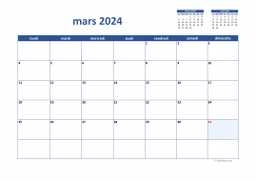calendrier mars 2024 02