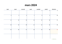 calendrier mars 2024 04