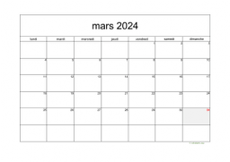 calendrier mars 2024 05