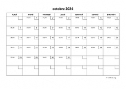 calendrier octobre 2024 01