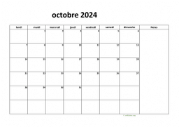 calendrier octobre 2024 08