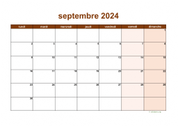 calendrier septembre 2024 06
