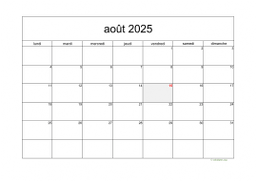 calendrier août 2025 05