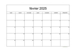calendrier février 2025 05
