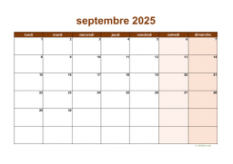 calendrier septembre 2025 06