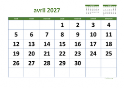 calendrier avril 2027 03