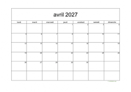 calendrier avril 2027 05
