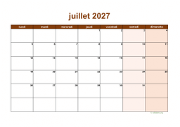 calendrier juillet 2027 06