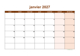 calendrier mensuel 2027 06