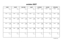 calendrier octobre 2027 01