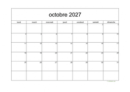 calendrier octobre 2027 05