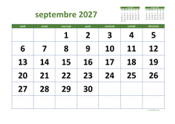 calendrier septembre 2027 03