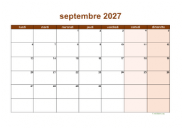 calendrier septembre 2027 06