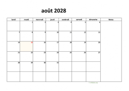 calendrier août 2028 08