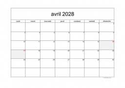 calendrier avril 2028 05