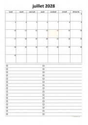 calendrier juillet 2028 07