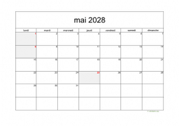 calendrier mai 2028 05