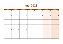 calendrier mai 2028 06