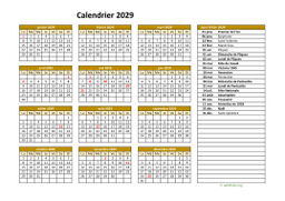 calendrier annuel 2029 03