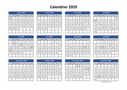 calendrier annuel 2029 04