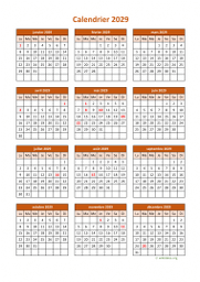 calendrier annuel 2029 06