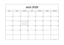 calendrier août 2029 05