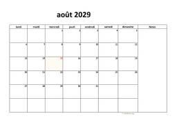 calendrier août 2029 08