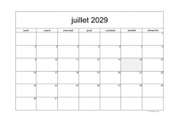calendrier juillet 2029 05