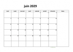 calendrier juin 2029 08