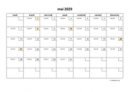 calendrier mai 2029 01