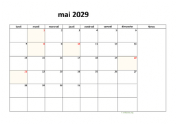 calendrier mai 2029 08