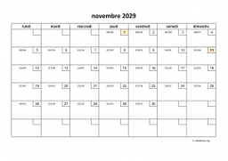 calendrier novembre 2029 01