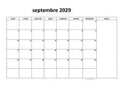 calendrier septembre 2029 08