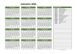 calendrier annuel 2030 02