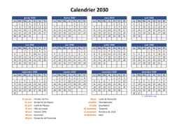 calendrier annuel 2030 05