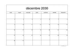 calendrier décembre 2030 05