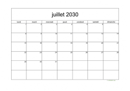 calendrier juillet 2030 05