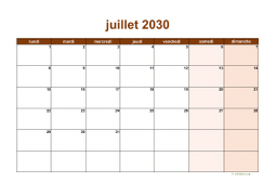 calendrier juillet 2030 06