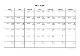 calendrier mai 2030 01